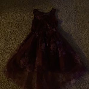 Zenzi maroon floral dress kids large